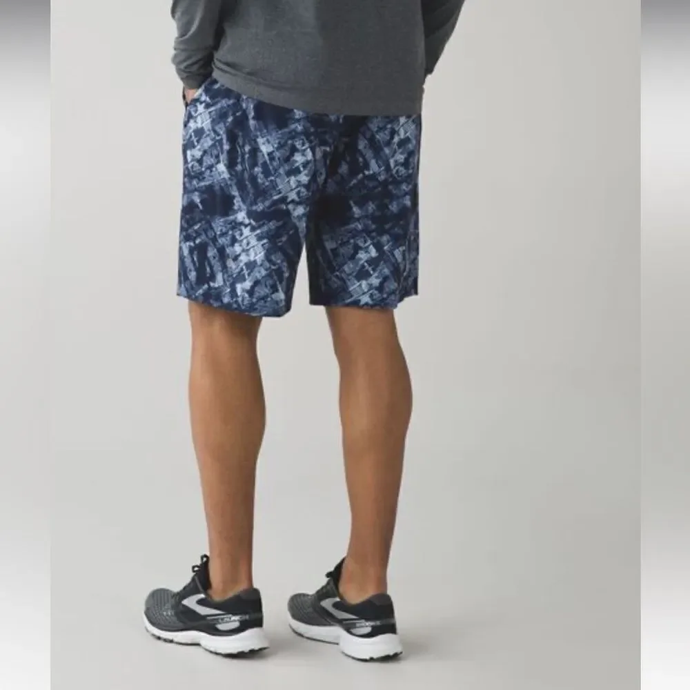 Lululemon Core Shorts Mens Size L Unlined 11” Stretch City Sights Caspian